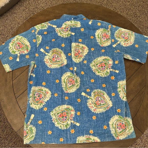 Reyn Spooner Vintage Hawaiian Blue Shirt Popover Flower Print Size XXL Ta… - Picture 2 of 4